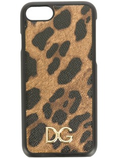 Dolce & Gabbana чехол для iPhone 7 с леопардовым принтом