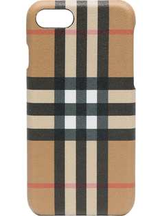 Burberry клетчатый чехол для iPhone 8