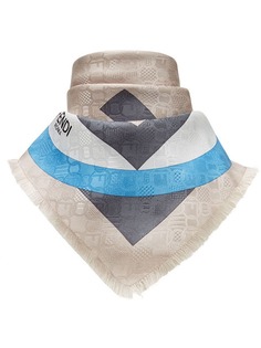 Fendi платок с геометрическим принтом с логотипом