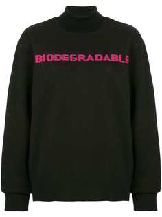 Strateas Carlucci вязаный свитер Biodegradable