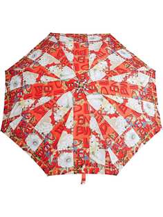 Burberry складной зонт с архивным принтом