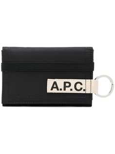 A.P.C. кошелек с брелком и логотипом