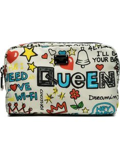Dolce & Gabbana косметичка с разноцветным принтом в стиле граффити