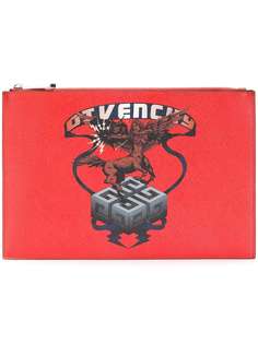 Givenchy Saggitarius print faux leather pouch