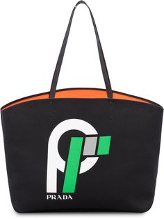 Prada сумка-тоут с логотипом