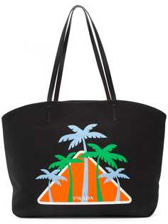 Prada сумка-тоут Palms с логотипом