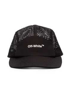 Off-White сетчатая кепка с логотипом