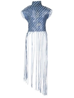 Paula Knorr полупрозрачный топ с бахромой