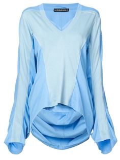 Y / Project блузка в стиле оверсайз с драпировкой