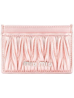 Miu Miu стеганая визитница
