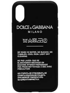 Dolce & Gabbana чехол для iPhone X с принтмо инструкции по уходу