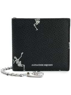 Alexander McQueen кошелек с изображением танцующих скелетов
