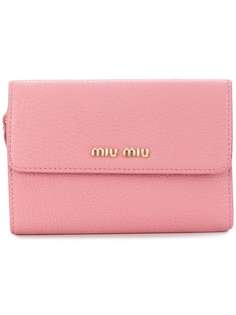 Miu Miu кошелек с фирменной бляшкой