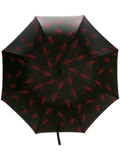 Alexander McQueen зонт с принтом логотипа