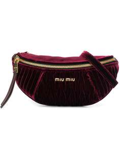 Miu Miu бархатная поясная сумка