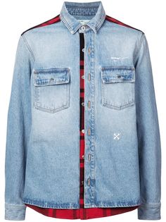 Off-White джинсовая рубашка на пуговицах