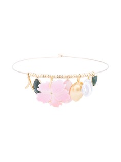 Lizzie Fortunato Jewels Sardinia floral necklace