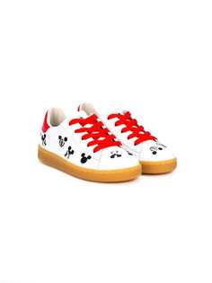 Moa Kids embroidered michey mouse sneakers