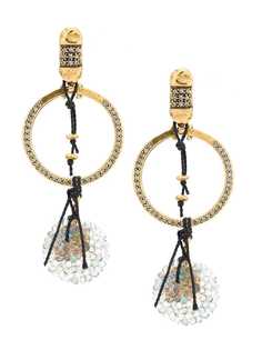 Camila Klein embellished hoop earrings