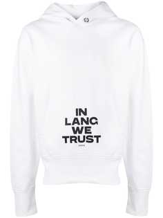 Helmut Lang толстовка с капюшоном и принтом