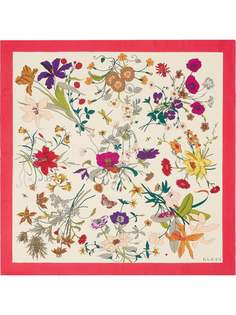 Gucci платок с принтом Flora Gothic