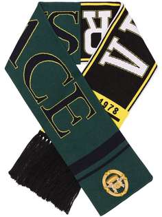 Versace вязаный шарф с логотипом