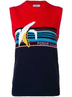 Prada трикотажный топ вязки интарсия