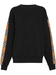 Burberry толстовка джерси с отделкой в клетку Vintage Check