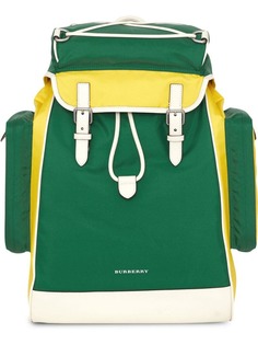Burberry Tri-tone Nylon and Leather Backpack