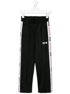 Msgm Kids спортивные брюки с лампасами