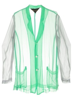 Comme Des Garçons Vintage полупрозрачная рубашка с длинными рукавами