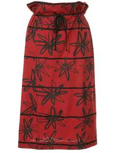 Comme Des Garçons Vintage юбка с цветочной отделкой