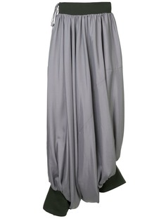 Yohji Yamamoto Vintage брюки-шаровары в двух тонах