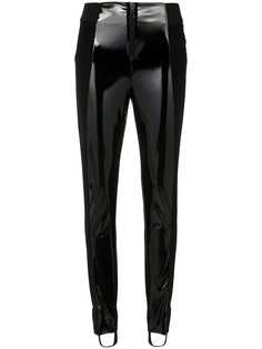 Tufi Duek vinyl panelled stirrup trousers
