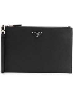 Prada клатч с логотипом