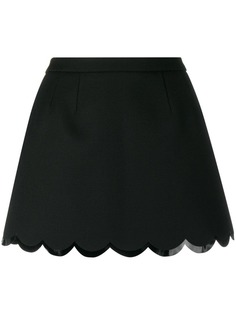 Red Valentino мини-юбка с волнистым подолом