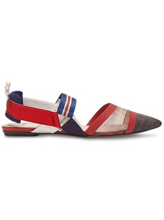 Fendi балетки с ремешком на пятке