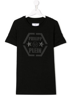 Philipp Plein Junior топ TEEN с вышитым логотипом