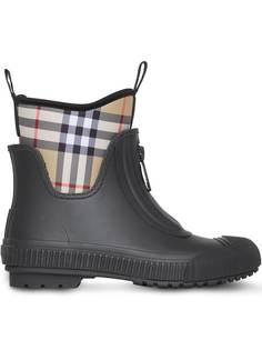 Burberry непромокаемые сапоги в клетку Vintage Check