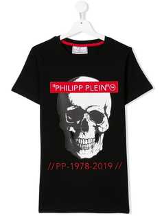 Philipp Plein Junior футболка TEEN с принтом черепа