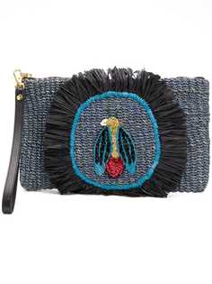 Aranaz клатч плетеного дизайна с декором в виде жука