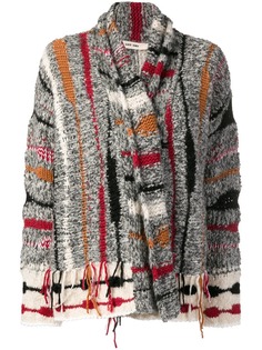 Damir Doma полосатый кардиган с необработанными элементами