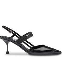 Prada туфли-лодочки с ремешком на пятке