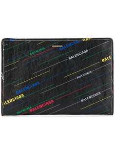Balenciaga клатч Bazar с принтом