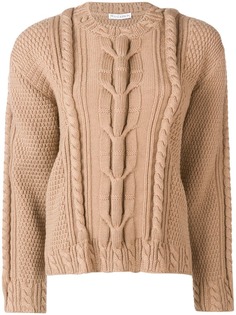 JW Anderson вязаный свитер с узором косы