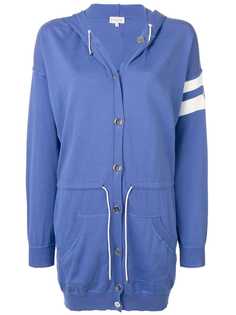 Moncler толстовка свободного кроя на пуговицах с капюшоном