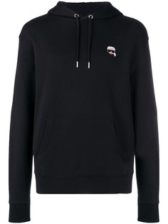 Karl Lagerfeld толстовка с капюшоном и нашивкой Ikonik