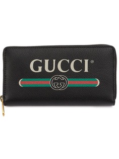 Gucci кошелек с принтом логотипа