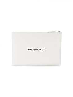 Balenciaga клатч с логотипом Navy