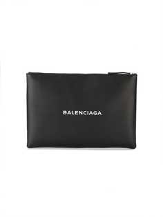 Balenciaga клатч с логотипом Navy